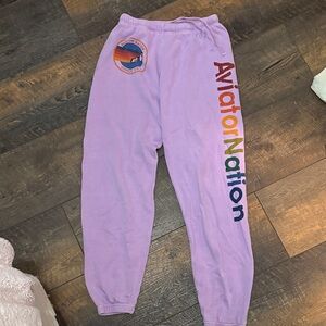 Aviator Nation Purple Sweatpants